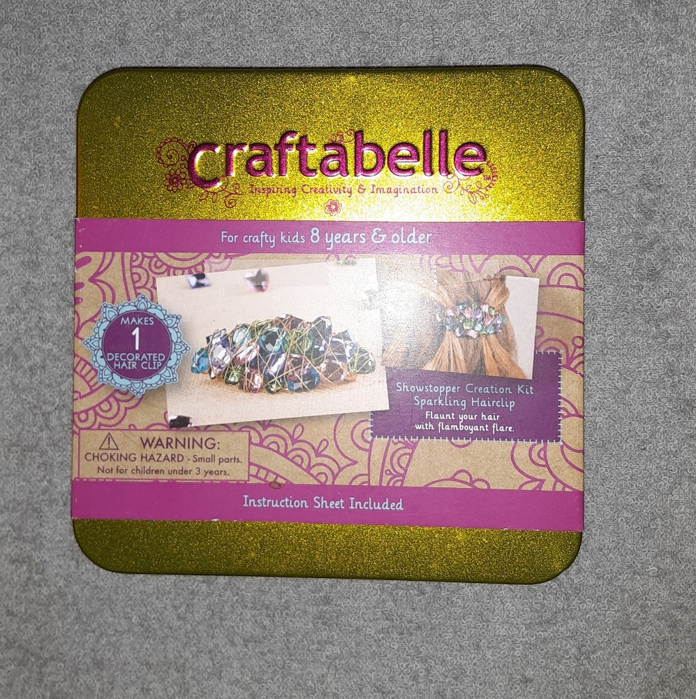 Craftabelle hair clip jewelry making kit